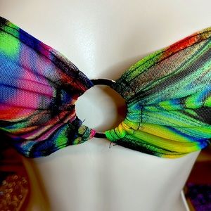 New Groovy Mesh “O” Ring Crop Top